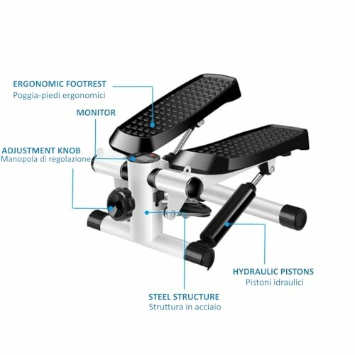 Máquina stepper mini con pistones hidráulicos.