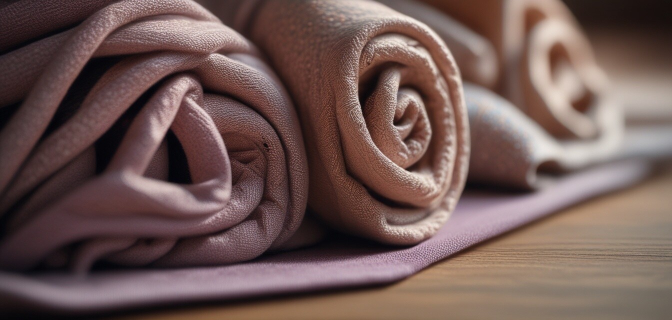 Materiales de conjuntos de yoga